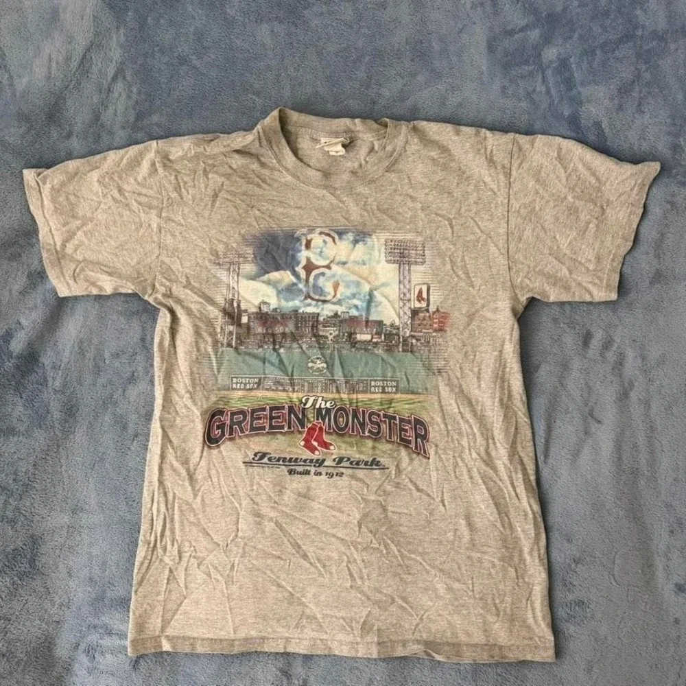 Lee Sport vintage‎ grey Fenway Park graphic tee men Size M